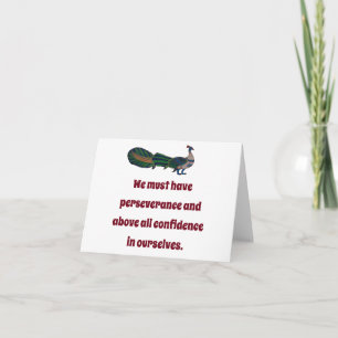 Tarjeta Debemos Tener Perseverancia - Cita De Confianza