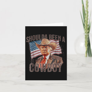 Tarjeta Debería Haber Sido Vaquero Trump 2024 4 De Julio U