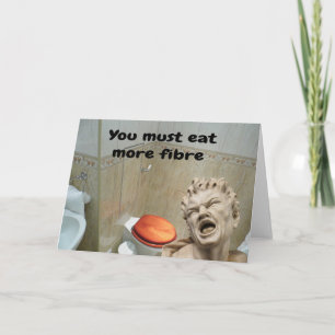 Tarjeta Debes comer más fibra.
