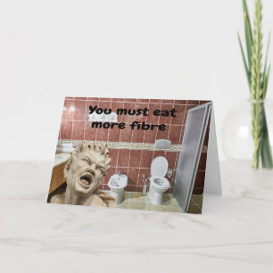 Tarjeta Debes comer más fibra.