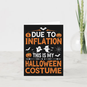 Tarjeta Debido A La Inflación Este Es Mi Funn De Disfraces