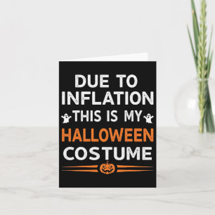 Tarjeta Debido A La Inflación Este Es Mi Funn De Disfraces