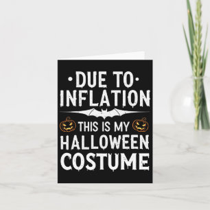 Tarjeta Debido A La Inflación Este Es Mi Funn De Disfraces