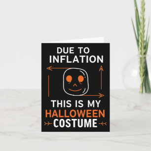 Tarjeta Debido A La Inflación Este Es Mi Funn De Disfraces