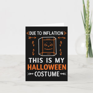 Tarjeta Debido A La Inflación Este Es Mi Funn De Disfraces
