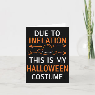 Tarjeta Debido A La Inflación Este Es Mi Funn De Disfraces