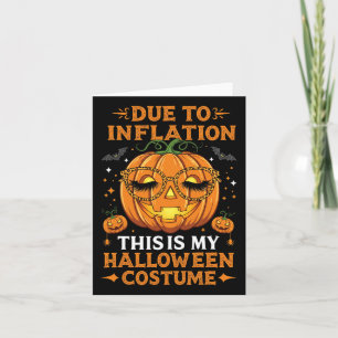 Tarjeta Debido A La Inflación Este Es Mi Funn De Disfraces