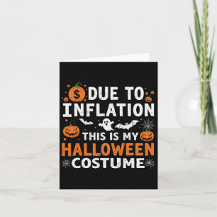 Tarjeta Debido A La Inflación Este Es Mi Funn De Disfraces