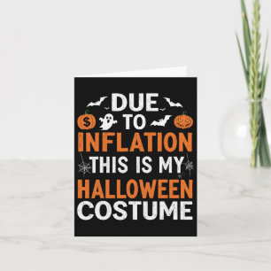 Tarjeta Debido A La Inflación Este Es Mi Funn De Disfraces
