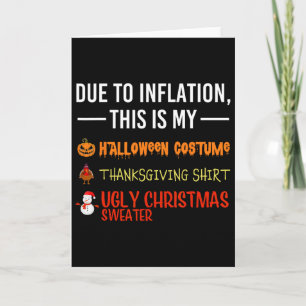 Tarjeta Debido a la inflación, este es mi Halloween de Acc