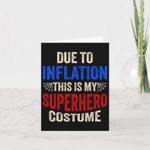 Tarjeta Debido a la Inflación Este es mi Salón de Disfrace