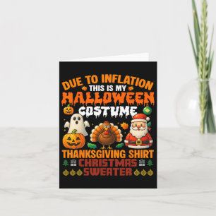 Tarjeta Debido A La Inflación Este Es Mi Vestido De Hallow