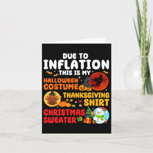 Tarjeta Debido A La Inflación Hallothanksmas Navidades De 