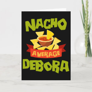 Tarjeta Debora Nacho Promedio Divertido Cumpleaños Persona