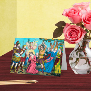 Tarjeta Decapitación de Santa Filomena