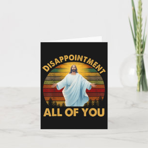 Tarjeta Decepción Retro Todos Ustedes Cristianos Jesús Hu