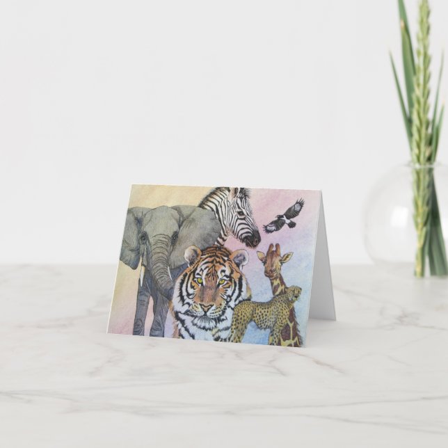 Tarjeta Dechado del safari (Anverso)