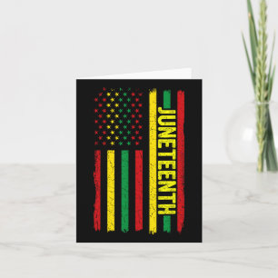 Tarjeta Decimoctava Bandera Afro-Estadounidense Orgullo Ne