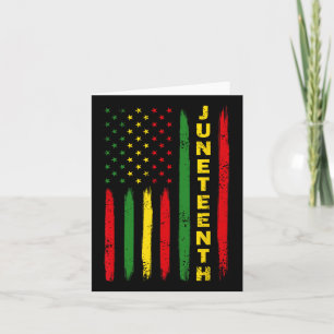 Tarjeta Decimoctava Bandera Black Freedom 1865
