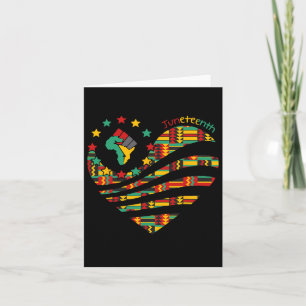 Tarjeta Decimoctava historia negra del corazón afroamerica
