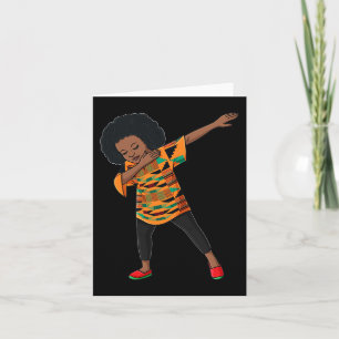 Tarjeta Decimoctavo Día de Abandonar el Orgullo Negro Afro