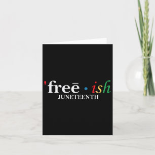 Tarjeta Decimoctavo Freeish desde 1865 Melanin Ancestor Bl