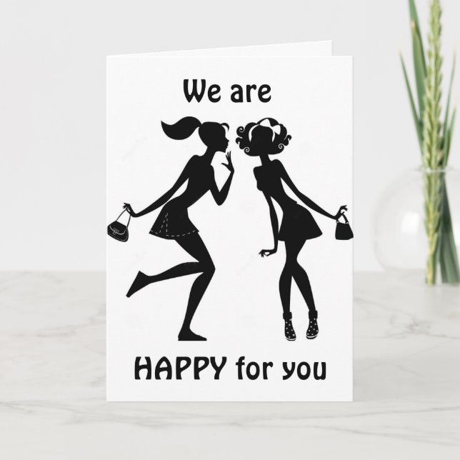 TARJETA DECIMOS "FELICIDADES" Y NOS VA A DOLER QUE TE VAYA (Anverso)