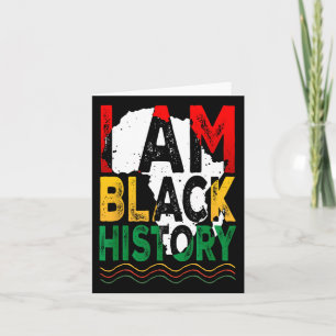 Tarjeta Decimosegunda historia negra africana