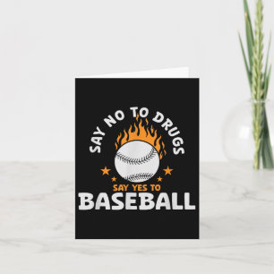Tarjeta Decir No A Las Drogas Decir Que Sí Al Béisbol Insp