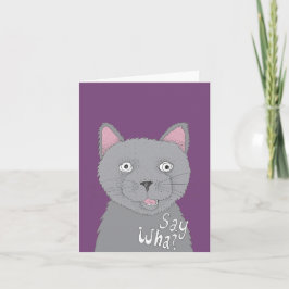 Tarjeta ¿Decir qué? ¿O decir qué?