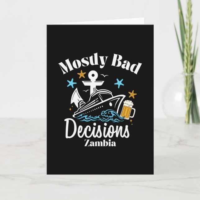 Tarjeta Decisiones en su mayoría D Zambia Spring Break  (Anverso)