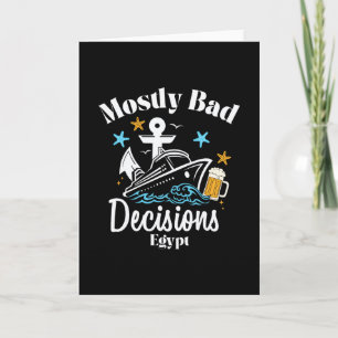 Tarjeta Decisiones mayormente D Egipto Spring Break