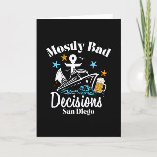 Tarjeta Decisiones mayormente D San Diego Spring Break 