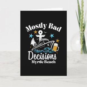 Tarjeta Decisiones Mostly D Myrtle Beach Spring Break
