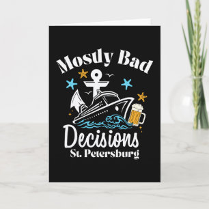 Tarjeta Decisiones Mostly D St. Petersburg Spring Break