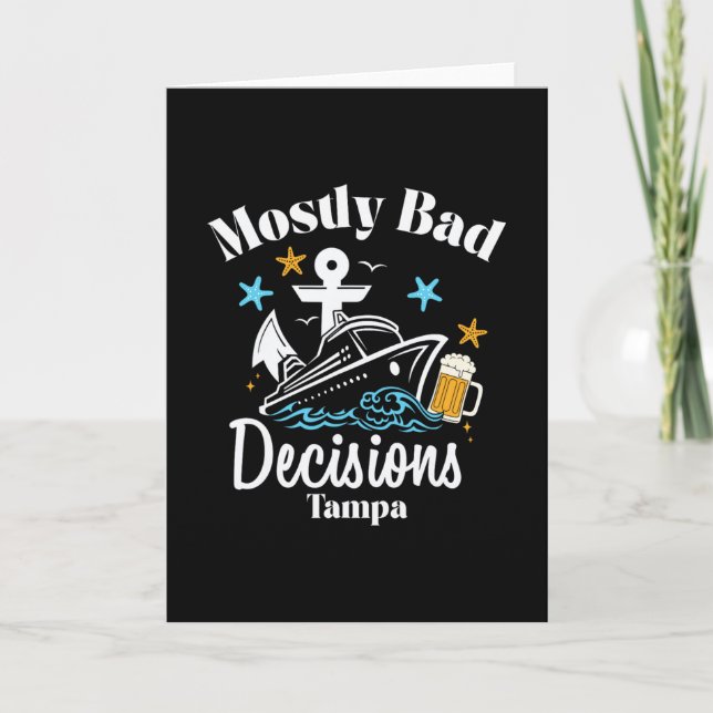 Tarjeta Decisiones Mostly D Tampa Spring Break  (Anverso)