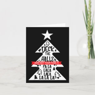 Tarjeta Deck Los Salones Y No Los Navidades Graciosos De T