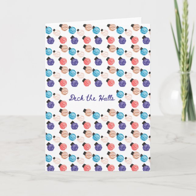 Tarjeta Deck the Halls Card (Anverso)