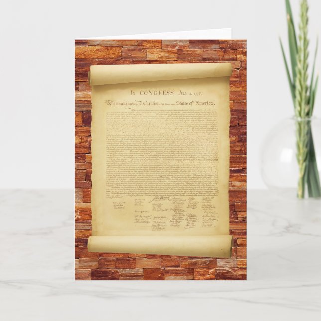 Tarjeta Declaración de Independencia (Anverso)