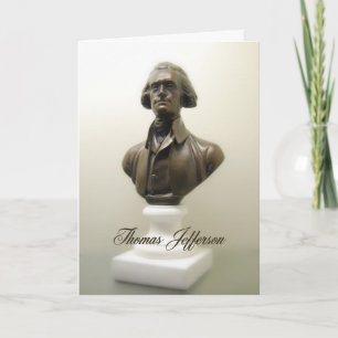 Tarjeta Declaración de independencia de Thomas Jefferson