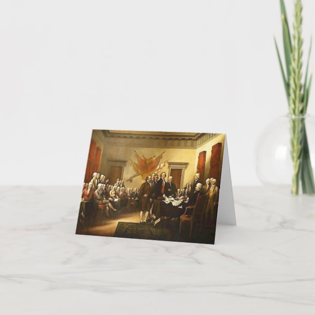 Tarjeta Declaración de Independencia de Trumbull Note Card (Anverso)