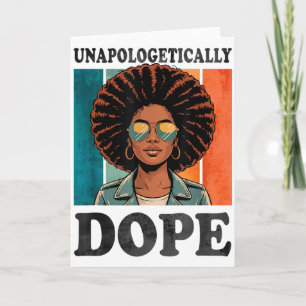 Tarjeta Declaración de la cultura afro retro sin disculpas