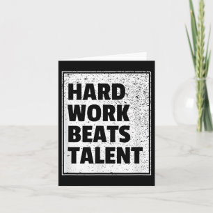 Tarjeta Declaración de motivación deportiva de trabajo dur