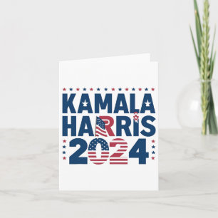 Tarjeta Declaración política patriótica Harris 2024 Demócr