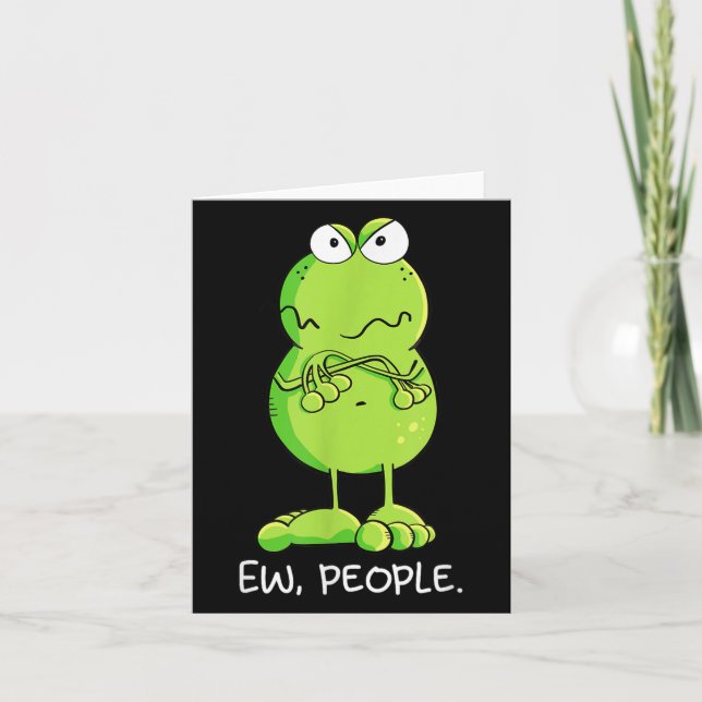 Tarjeta Declaración sarcástica de Modartis Grumpy Ew Peopl (Anverso)