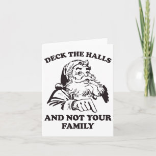 Tarjeta Decora El Salón Y No A Tu Familia Retro Santa Dive