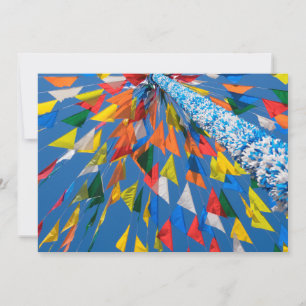 Tarjeta Decoración de la bandera triangular