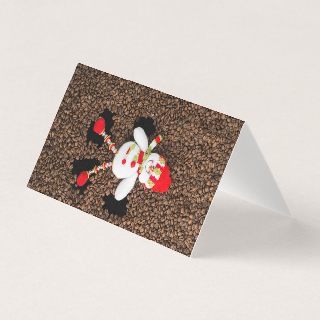 Tarjeta Decoración de los navidades de snowman (Anverso)