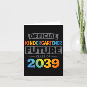 Tarjeta Decoración Oficial de Futuro Exalumno de Kinder de
