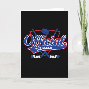 Tarjeta Decoraciones de cumpleaños número 13 Hockey Deport